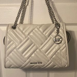 White  Michael Kors quilted Handbag VGUC